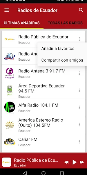 Ecuadorian Radio Stations Screenshot 1