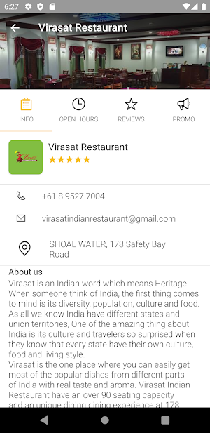 Virasat Restaurant Screenshot 2