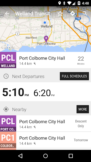 Welland Transit Bus - MonTransit Screenshot 1