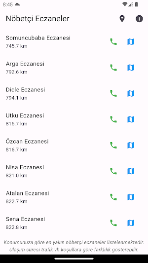 Nöbetçi Eczanen Screenshot 0