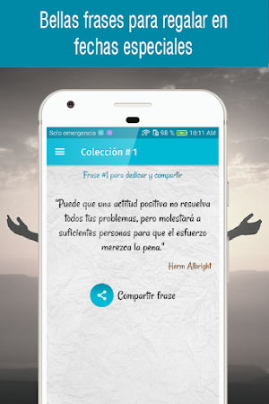 frases de actitud positiva y mensajes positivos Screenshot 1