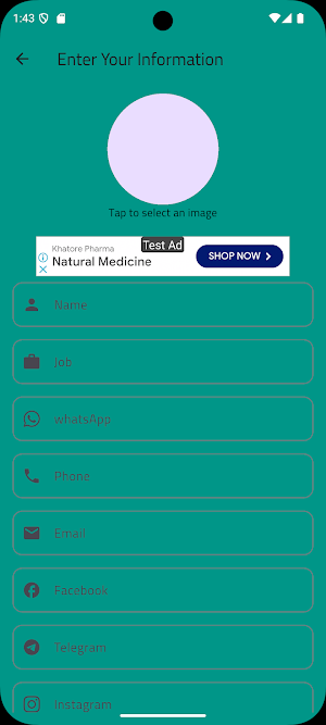 bussiness card Screenshot 1