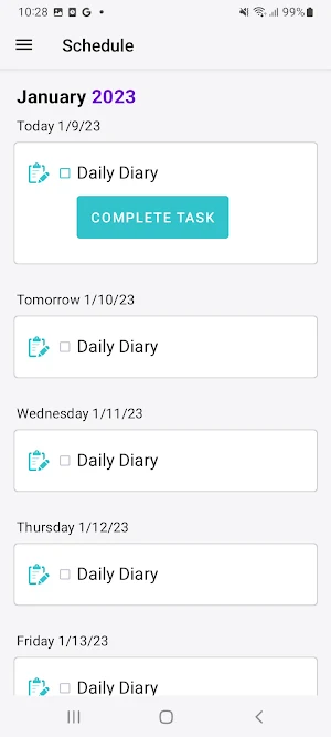 BILUS Diary Screenshot 3