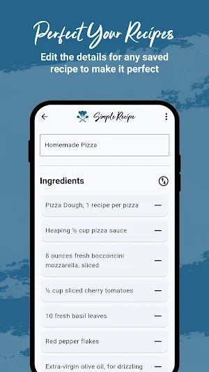 Simple Recipe: Recipe Saver Screenshot 3