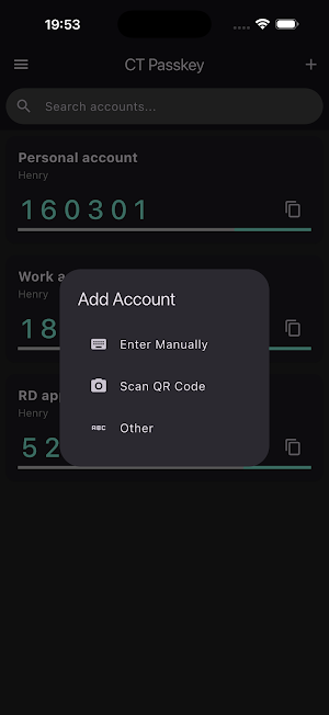 CT Passkey Screenshot 1