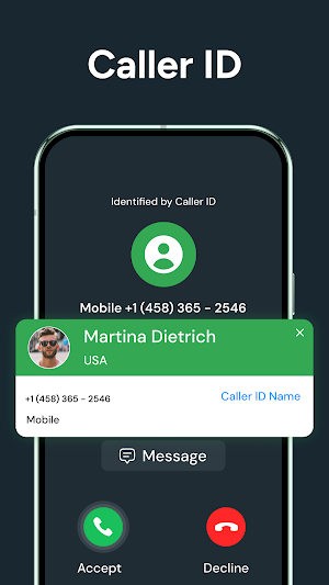 Caller ID - Dialer & Text SMS Screenshot 0