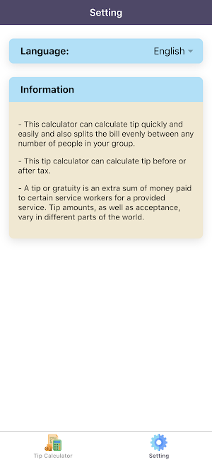 Tip Calculator Pro Screenshot 1