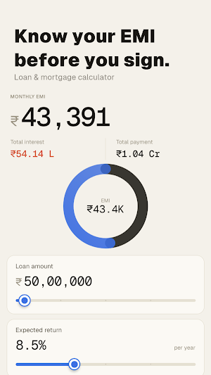 Hisaab - Investment calculator Screenshot 1