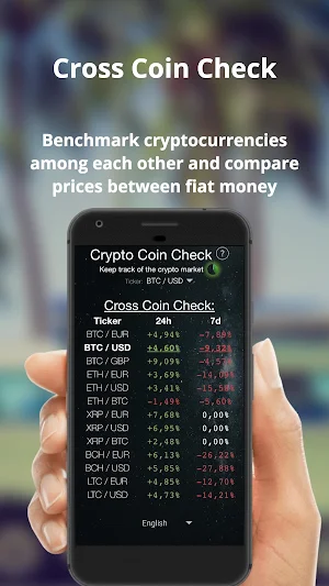 Crypto Coin Check - Free Price & Arbitrage Tracker Screenshot 1