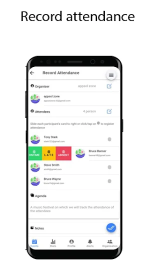 Attendex - Attendance Tracker, Event Organizer Screenshot 1