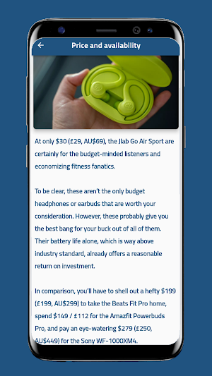 Jlab Go Air Sport Guide Screenshot 3