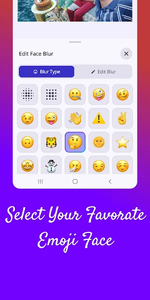 NoFace - Blur Face with Emoji Screenshot 2