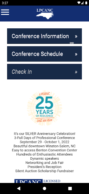 LPCANC Mobile App Screenshot 0