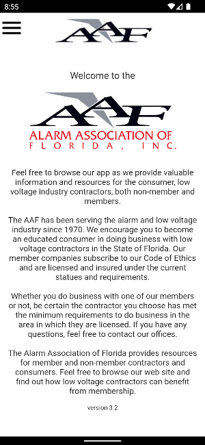 Alarm Association of Florida Screenshot 0