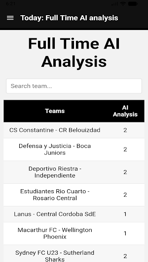 Correct Score Pro AI Analysis Screenshot 3