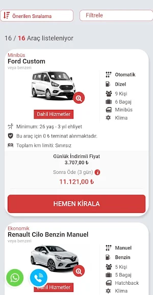 Ercar Rental Screenshot 1