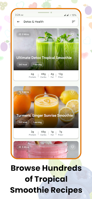 Fresh Tropical Smoothies Screenshot 2