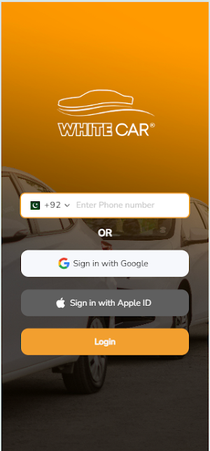 White Car Screenshot 1