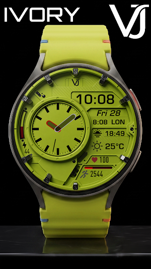 VJ-IVORY HYBRİD WATCH FACE Screenshot 1