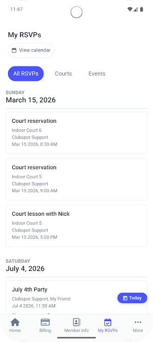 Chagrin Valley Racquet Club Screenshot 2
