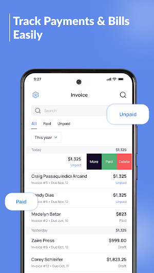 Smart Invoice & Bill reminder Screenshot 0
