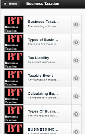 Business Taxation Screenshot 0