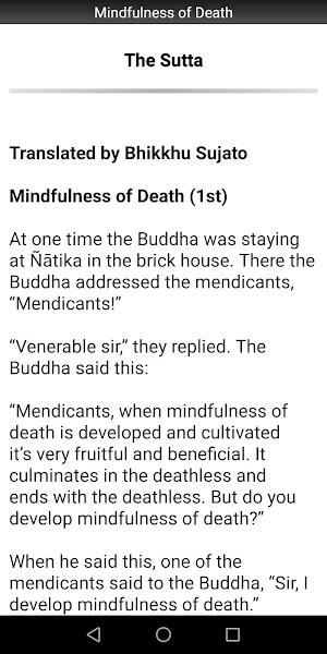 Buddhism: Mindfulness of Death Screenshot 1