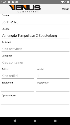 Venus Klant Screenshot 0
