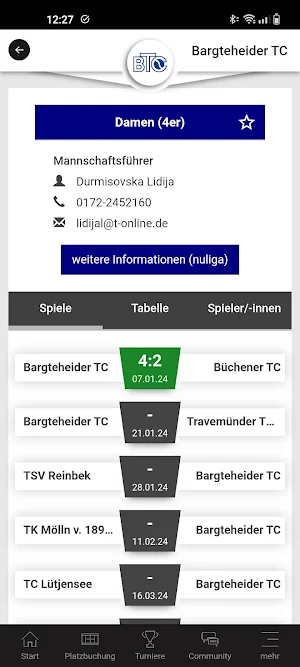 Bargteheider Tennis-Club Screenshot 2
