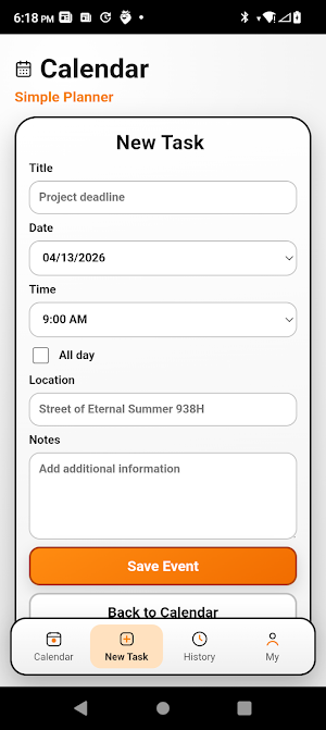 Bull Calendar Screenshot 1