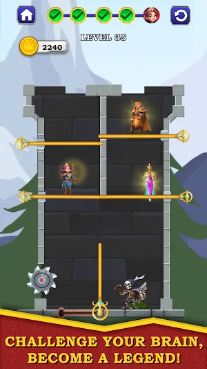 Pin Pull Hero Hunt Master Game Screenshot 2