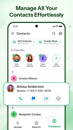 Contacts Home - Phone Dialer Screenshot 2