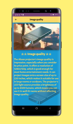 Akaso projector review Screenshot 3