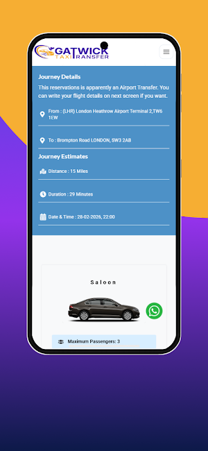 Gatwick Taxi Transfer Screenshot 1
