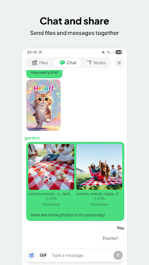 Pooortal: Share Files & Chat Screenshot 3