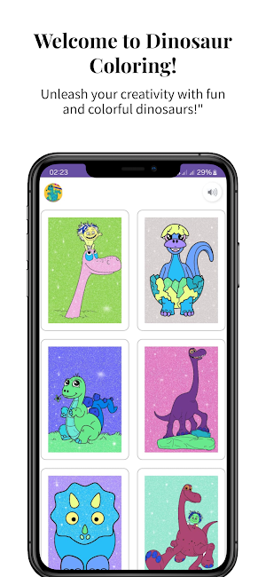 Dinosaur Coloring Learn Screenshot 0