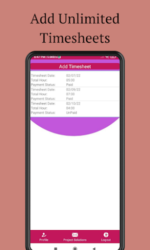 Timesheet App - Work Log Hour Screenshot 1