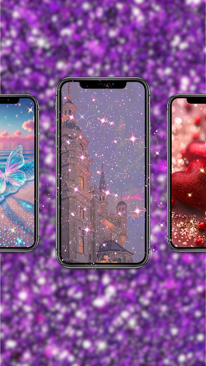 Girly Glitter Live Wallpaper Screenshot 3