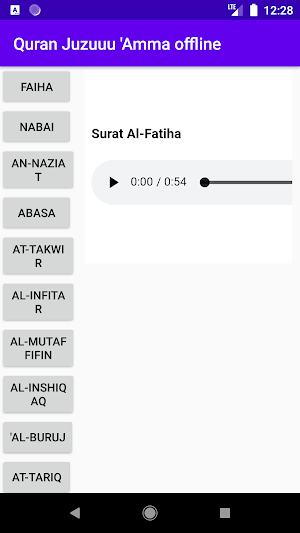 QURAN JUZUU 'AMMA AUDIO OFFLINE Screenshot 1