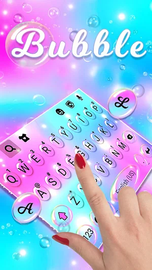 Color Bubbles Keyboard Theme Screenshot 1