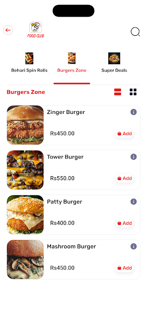 BS Food Club Screenshot 1