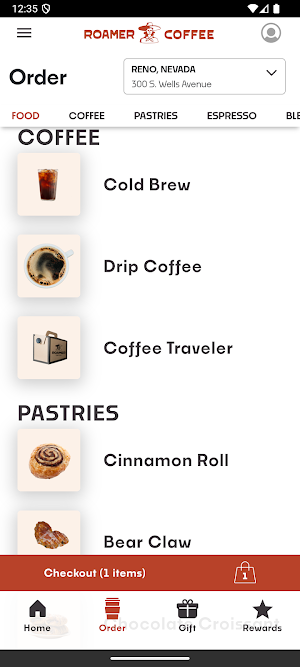 Roamer Coffee Screenshot 2