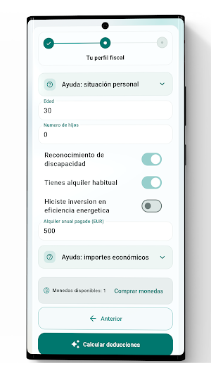 Deducciones de la renta Screenshot 2