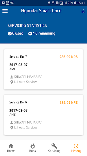 Hyundai Smart Care Screenshot 1