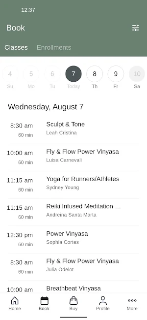 Daily Flows Movement Studio Screenshot 1