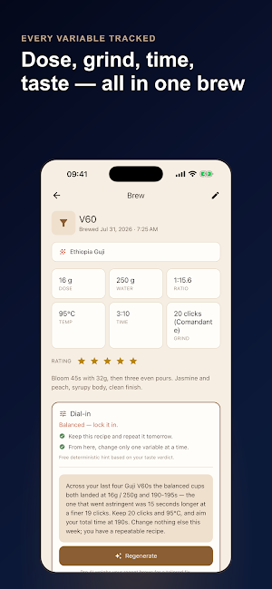 Coffee Journal: Brew Log Screenshot 2