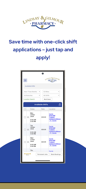 Lindsay & Gilmour Locums Screenshot 2