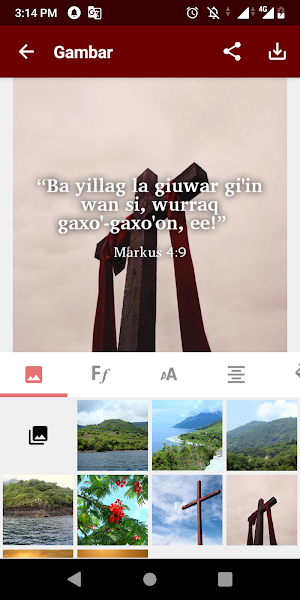 Teiwa Bible App Screenshot 2