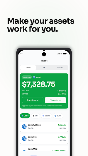 Mo Wallet: Earn & Use USDC Screenshot 3