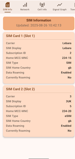 CellInfo Screenshot 1